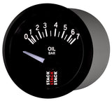 Autometer Stack 52mm 0-7 Bar M10 (M) Electric Oil Pressure Gauge - Black - ST3201