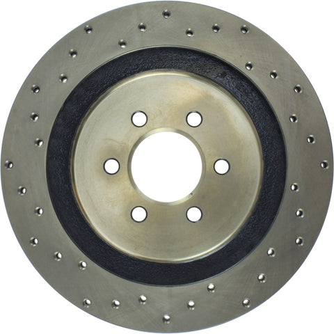 StopTech 92-02 Dodge Viper Drilled Rear Left Cryo Rotor - 128.63037CL