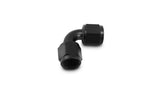 Vibrant -10AN Female 90 Degree Union Adapter (AN to AN) - Anodized Black Only - 10734