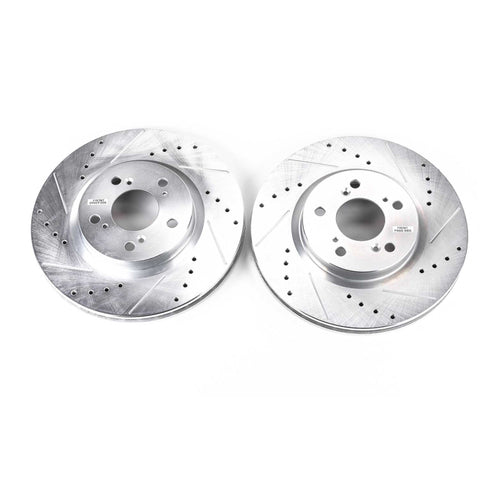 Power Stop 05-12 Acura RL Front Evolution Drilled & Slotted Rotors - Pair - JBR1141XPR