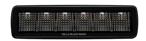 Hella Universal Black Magic 6 L.E.D. Mini Light Bar - Flood Beam - 358176201