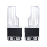 Putco 11-16 Ford SuperDuty - Set of 2 (Excl Dually Rear) Mud Skins - Brushed SS w/ Hex Shield - 78150