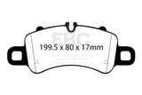 EBC Racing 16-20 Porsche 911 (991/2) Carrera 3.0TT (Cast Iron Rotor Only) RP-X Front Brake Pads - DP82307RPX