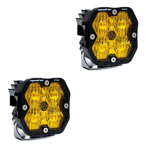Baja Designs Squadron-R 2.0 Sport (Pair) LED Wide Cornering / No Harness - Baja Amber - 5878152NH