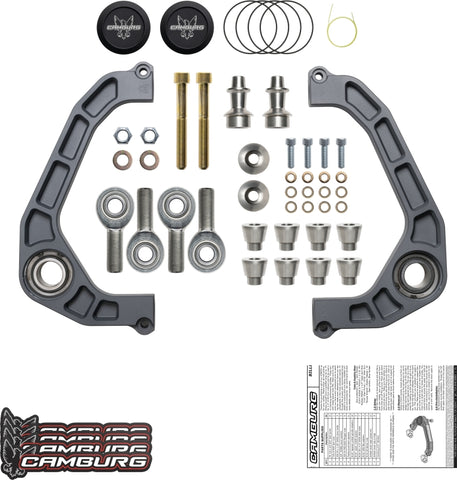 Camburg Ford F-150 2WD/4WD 04-20 KINETIK V2 Performance Billet Uniball Upper Arms - CAM-110230-GRY