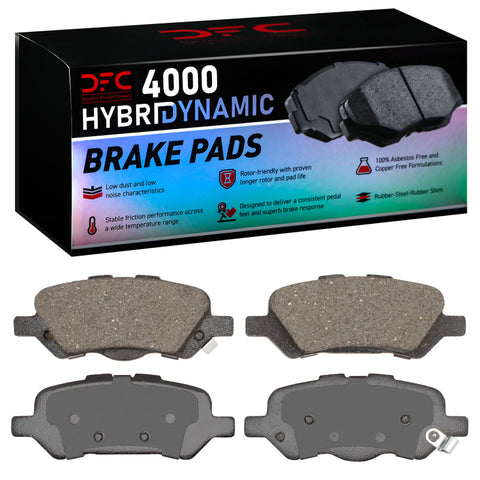 DFC 09-15 Toyota Venza Rear 4000 Hybridynamic Brake Pads - 4000-1402-00