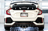 AWE Tuning 2017+ Honda Civic Type R Touring Edition Exhaust w/Front & Mid Pipes - Chrome Silver Tips - 3015-42666