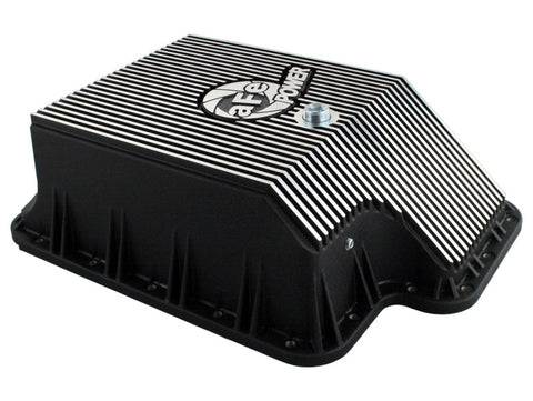 afe Transmission Pan (Black); Ford Diesel Trucks 03-10 V8-6.0/6.4L (td) - 46-70122-1