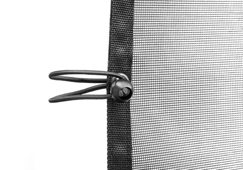 Rampage 2018-2019 Jeep Wrangler(JL) Unlimited Sport 4-Door Mesh Shade Top - Extended - Black - 92525