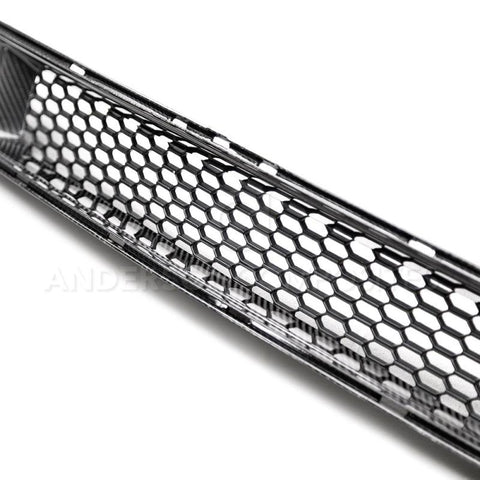 Anderson Composites 15-17 Ford Mustang Front Carbon Fiber Lower Grille - AC-LG15FDMU