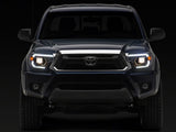 Raxiom 12-15 Toyota Tacoma Axial Series Switchback Projector Headlights- Chrome- Clear Lens - TT23360