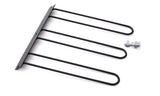 Lund Universal Cargo Bike Attachment 20x60 Non-Folding Steel Carrier - Black - 601009