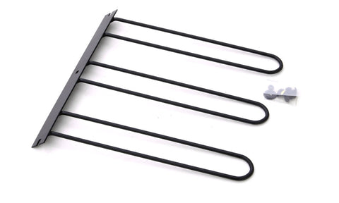 Lund Universal Cargo Bike Attachment 20x60 Non-Folding Steel Carrier - Black - 601009