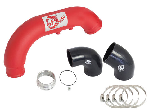 aFe BladeRunner 3in Red IC Tube Cold Side w/ Coupling & Clamp Kit 2016 GM Colorado/Canyon 2.8L - 46-20269-R