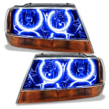 Oracle 99-04 Jeep Grand Cherokee LED Headlight Halo Kit - Blue - 2334-002