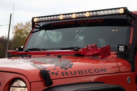 Fishbone Offroad Hood Mounted Hi-Lift Jack Mount JK/JL/JT - FB31317