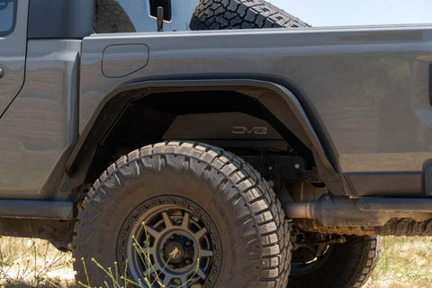DV8 Offroad 20-24 Jeep Gladiator JT Rear Inner Fender Liners - Satin Black - INFEND-07RB