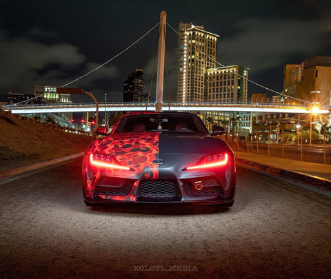 Oracle 20-21 Toyota Supra GR RGB+A Headlight DRL Kit - ColorSHIFT w/ Simple Controller - 1400-504