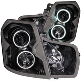 ANZO 2003-2007 Cadillac CTS Projector Headlights w/ Halo Black (CCFL) - 121417
