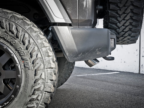 aFe MACH Force-Xp Axle-Back Exhaust System w/Polished Tip 18-20 Jeep Wrangler L4-2.0T / V6-3.6L - 49-48070-1P