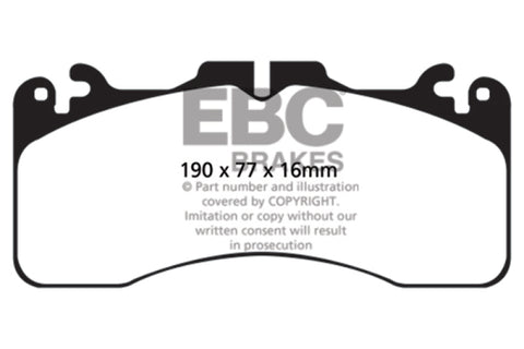 EBC 2016+ Lexus GS-F Bluestuff Front Brake Pads - DP51867NDX
