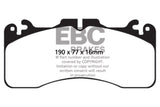 EBC 09+ Lexus LS460 4.6 Sport Yellowstuff Front Brake Pads - DP41867R