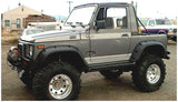 Bushwacker 86-95 Suzuki Samurai Pocket Style Flares 2pc - Black - 60016-07