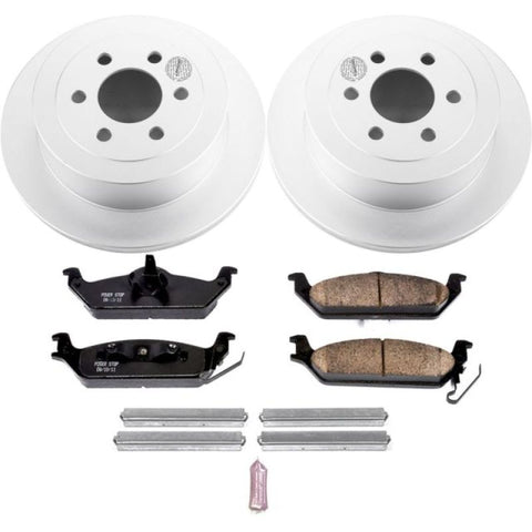 Power Stop 03-04 Dodge Dakota Rear Z17 Evolution Geomet Coated Brake Kit - CRK2192