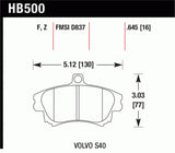 Hawk Performance Ceramic Street Brake Pads - HB500Z.645