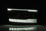 AlphaRex 06-08 Dodge Ram 1500HD PRO-Series Projector Headlights Plank Style Black w/Seq Signal/DRL - 880532