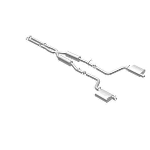 MagnaFlow Cat-Back SS 2.5in Dual Split Rear Exit (OEM Tips) 15-16 Dodge/Chrysler Charger/300 5.7L V8 - 19226