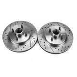 Power Stop 87-93 Ford Mustang Front Evolution Drilled & Slotted Rotors - Pair - AR8126XPR