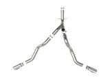 aFe Large Bore-HD 4in 409SS DPF-Back Exhaust System w/Polished Tips 20 GM Diesel Trucks V8-6.6L - 49-44126-P