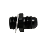 DeatschWerks 6AN Male Flare to M14 X 1.5 Male Metric Adapter (Incl Washer) - Anodized Matte Black - 6-02-0614-B