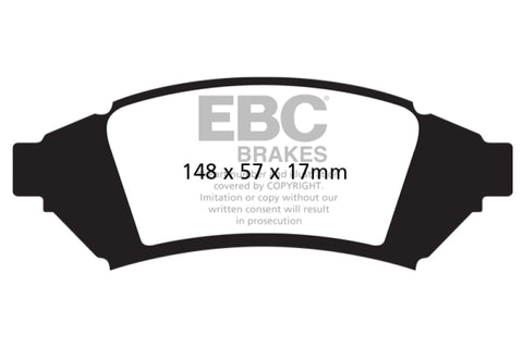 EBC 04 Pontiac Grand Prix 3.8 Greenstuff Front Brake Pads - DP21683