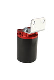 Aeromotive SS Series Billet Canister Style Fuel Filter Anodized Black/Red - 10 Micron Fabric Element - 12317