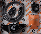 Fleece Performance 03-07 Manual Transmission Cummins Coolant Bypass Kit w/ SS Braided Line - FPE-CLNTBYPS-CUMMINS-MAN-SS