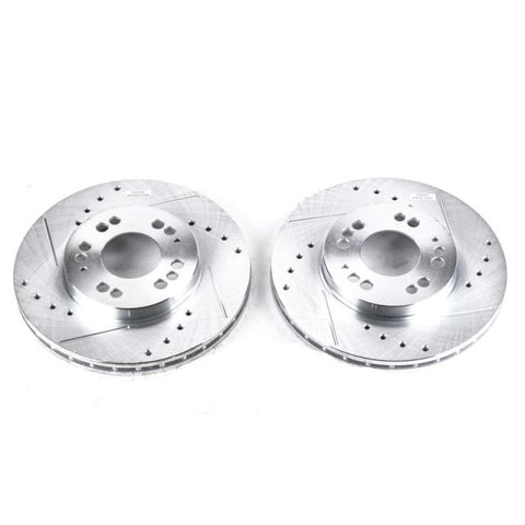 Power Stop 91-96 Dodge Stealth Front Evolution Drilled & Slotted Rotors - Pair - JBR583XPR