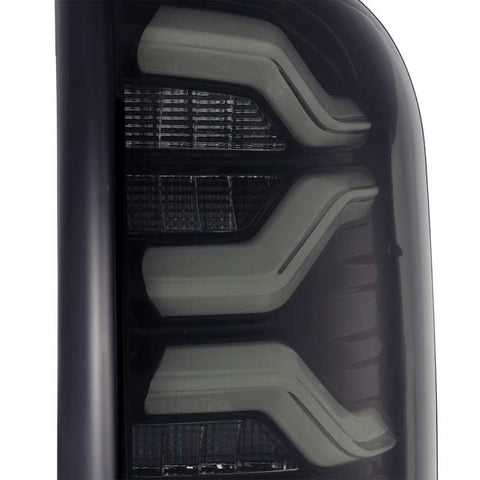 AlphaRex 16-20 Toyota Tacoma PRO-Series LED Tail Lights Jet Black - 680010