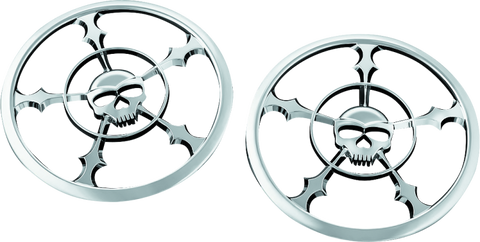 Kuryakyn Zombie Speaker Grill 14-Up Touring Chrome - 7373