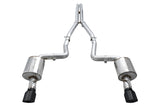 AWE Tuning 2015+ Dodge Charger 6.4L/6.2L Non-Resonated Touring Edition Exhaust - Diamond Blk Tips - 3020-33070