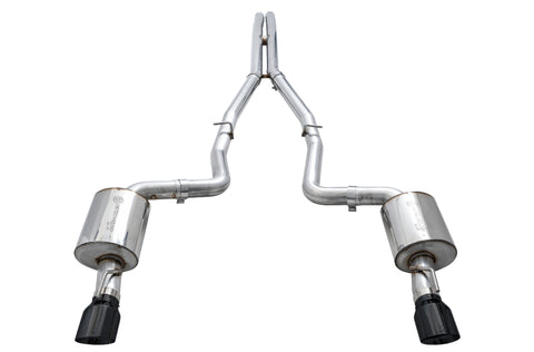 AWE Tuning 2015+ Dodge Charger 6.4L/6.2L Non-Resonated Touring Edition Exhaust - Diamond Blk Tips - 3020-33070