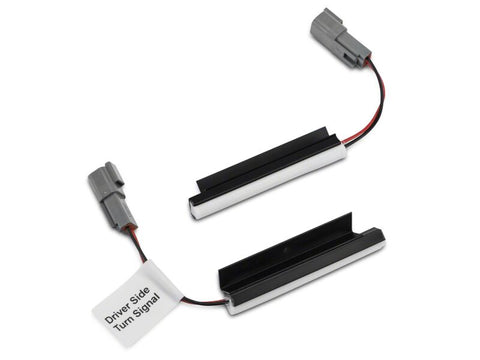 Raxiom 15-17 Ford Mustang GT Axial Series Hood Mount LED Turn Signal Kit- Red - 390344