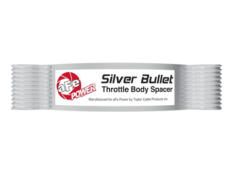 aFe 2020 Vette C8 Silver Bullet Aluminum Throttle Body Spacer Works w/ Factory Intake Only - Silver - 46-34017