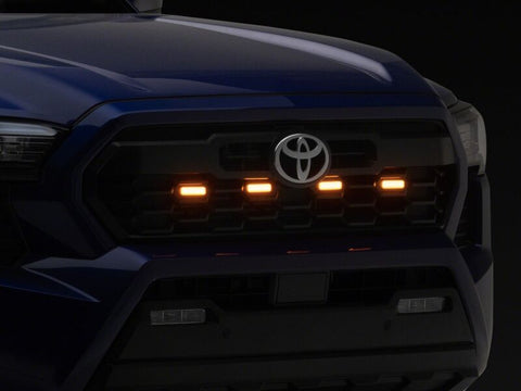 Raxiom 24-26 Toyota Tacoma Pre Runner/TRD Off-Road/TRD Sport Amber LED Grille Light- Smoked Lens - TT65015