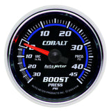Autometer Cobalt 52mm 45psi Vacuum Boost Gauge - 6108