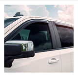 EGR 2019 Chevy 1500 Crew Cab Tape-On Window Visors - Set of 4 Dark Smoke - 641691
