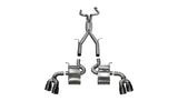 Corsa 2016-24 Chevy Camaro SS 6.2L Xtreme+ 2.75in Cat-Back Dual Rear Exit w/ Twin 4in Black PVD Tips - 14770BLK