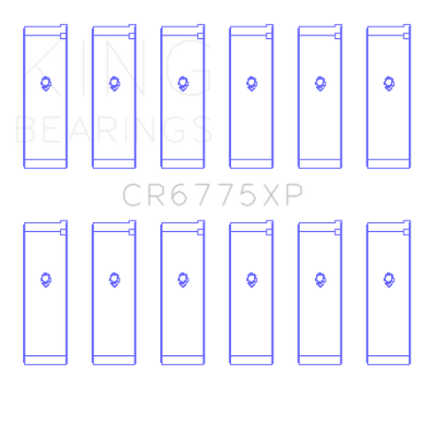 King Nissan VQ35DE (Size STD) Performance Rod Bearing Set - CR6775XP