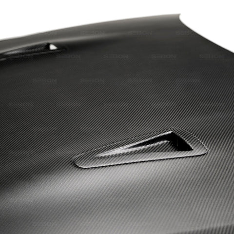 Seibon 09-10 Nissan Skyline R35 GT-R OEM-Dry Carbon Fiber Hood - HD0910NSGTR-OE-DRY